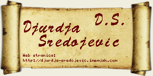 Đurđa Sredojević vizit kartica